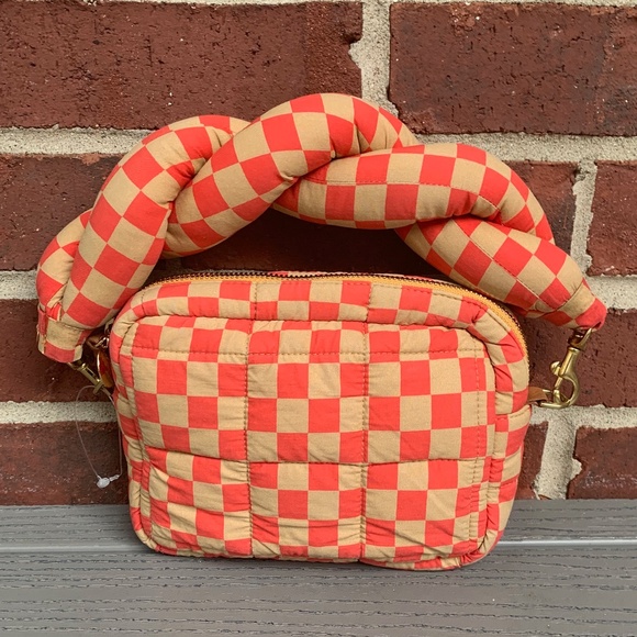 Clare V. Lucie Twisted Puff Checker Bag - Picture 1 of 13